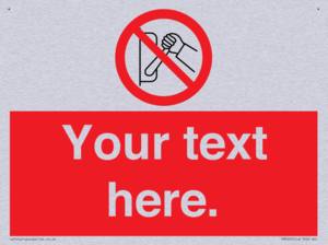 Custom Do Not Operate Sign